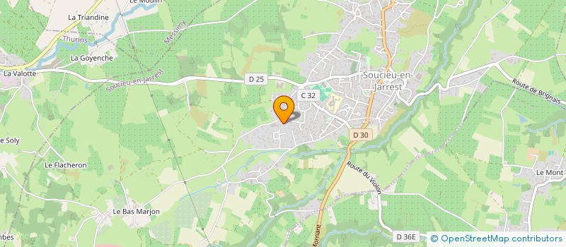 localisation de l'entreprise MADAME VERONIQUE AVENAS  SOUCIEU-EN-JARREST