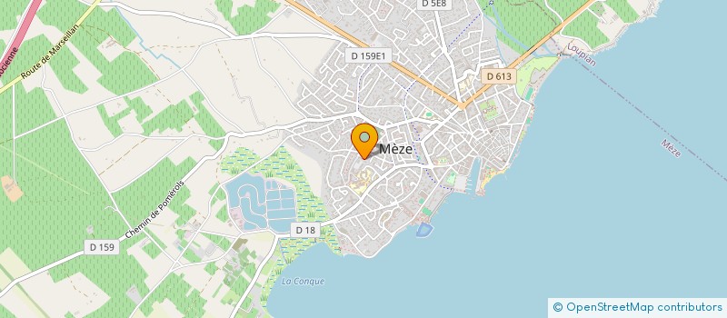 localisation de l'entreprise MADAME VERONIQUE AZEAU à MEZE