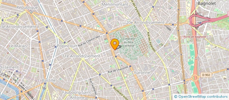 localisation de l'entreprise MADAME VERONIQUE BACH  PARIS