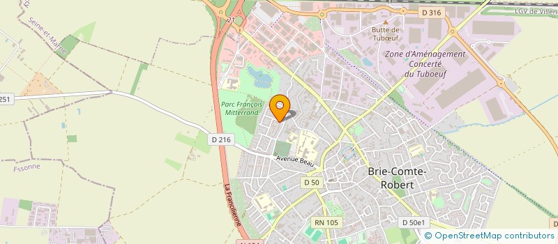 localisation de l'entreprise MADAME VERONIQUE BACHELIER à BRIE-COMTE-ROBERT