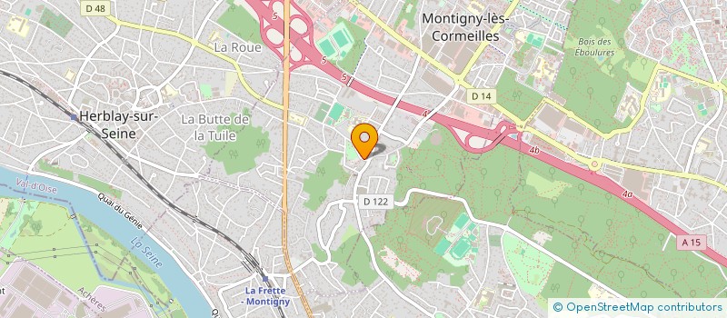 localisation de l'entreprise MADAME VERONIQUE BACQUART  MONTIGNY-LES-CORMEILLES