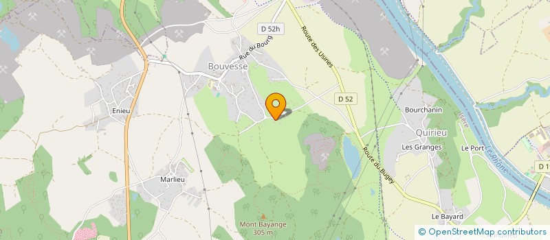 localisation de l'entreprise MADAME VERONIQUE BADET  BOUVESSE-QUIRIEU