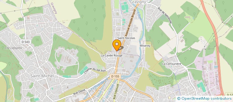 localisation de l'entreprise MADAME VERONIQUE BAERT à GRAVIGNY