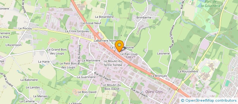 localisation de l'entreprise MADAME VERONIQUE BAILLEUX à COUERON