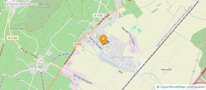 localisation de l'entreprise MADAME VERONIQUE BAILLY  LADOIX-SERRIGNY