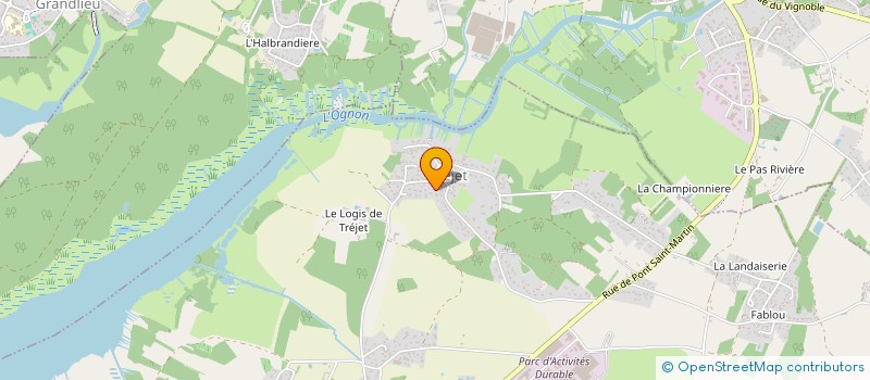 localisation de l'entreprise MADAME VERONIQUE BAILLY  CHEVROLIERE (LA)