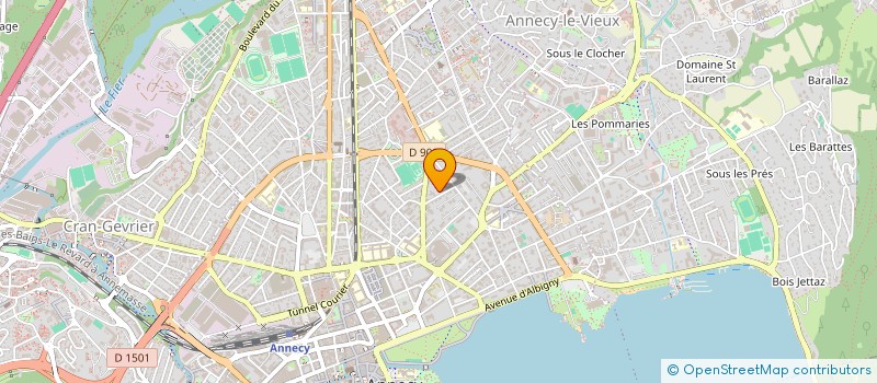 localisation de l'entreprise MADAME VERONIQUE BALLAY à ANNECY