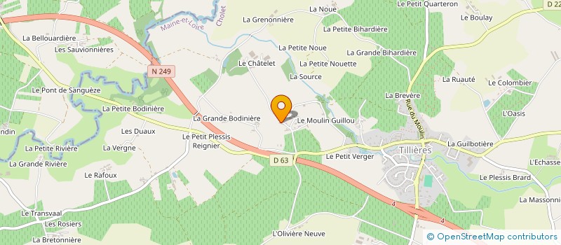 localisation de l'entreprise MADAME VERONIQUE BALLUET à SEVREMOINE