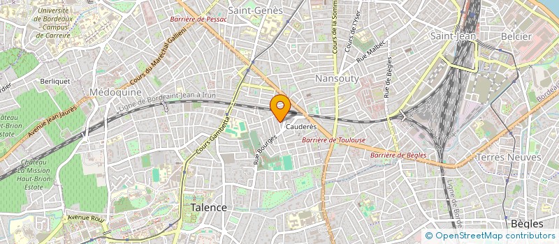 localisation de l'entreprise MADAME VERONIQUE BANDRES à TALENCE