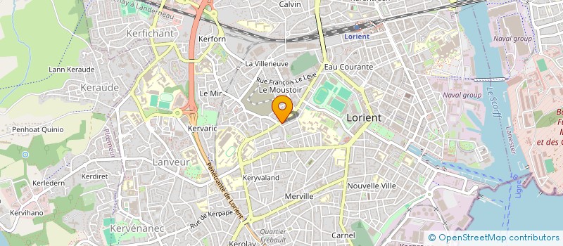 localisation de l'entreprise MADAME VERONIQUE BARACHE  LORIENT