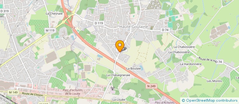 localisation de l'entreprise MADAME VERONIQUE BARAT  HAUTE-GOULAINE