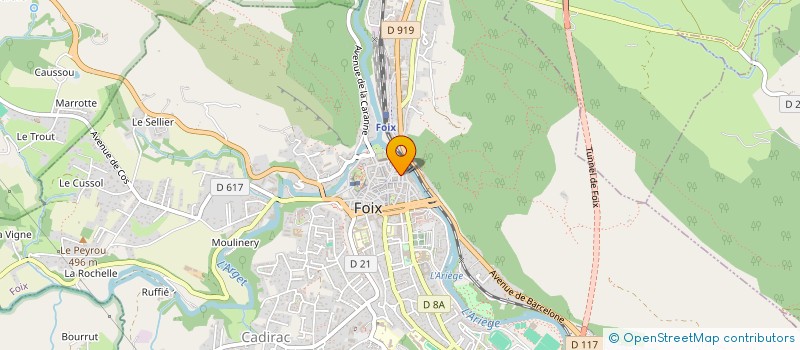 localisation de l'entreprise MADAME VERONIQUE BARBIERI à FOIX