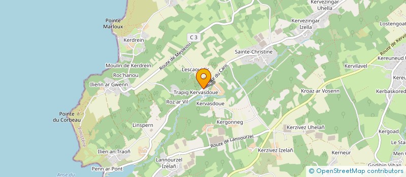 localisation de l'entreprise MADAME VERONIQUE BARDEL à PLOUGASTEL-DAOULAS