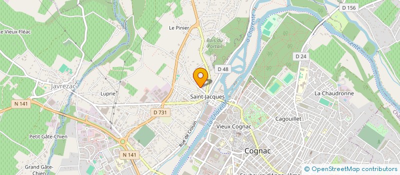 localisation de l'entreprise MADAME VERONIQUE BARGET à COGNAC