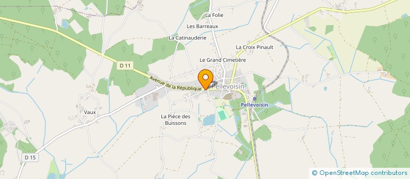 localisation de l'entreprise MADAME VERONIQUE BARONNET à PELLEVOISIN