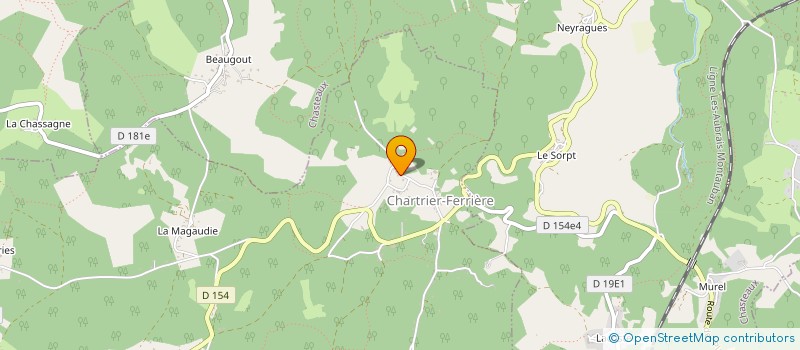 localisation de l'entreprise MADAME VERONIQUE BAROTIN  CHARTRIER-FERRIERE