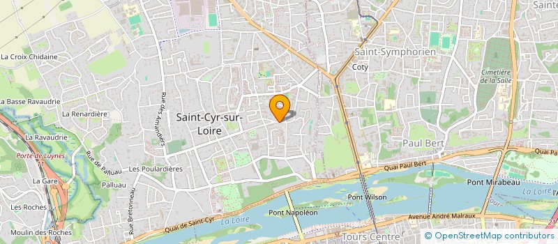 localisation de l'entreprise MADAME VERONIQUE BARRE  SAINT-CYR-SUR-LOIRE