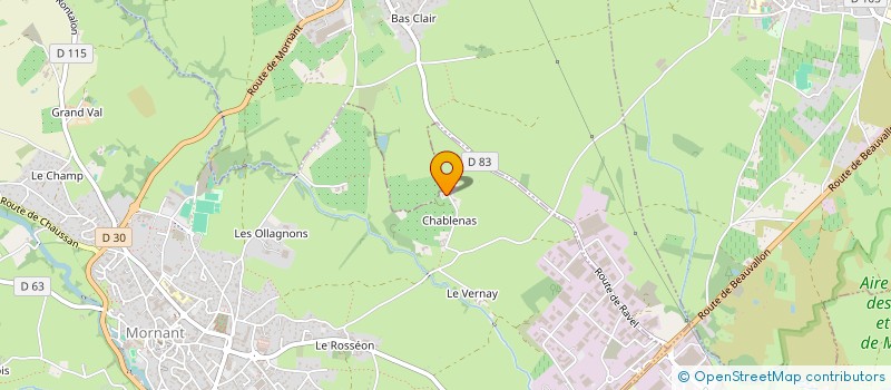 localisation de l'entreprise MADAME VERONIQUE BASTIDE  MORNANT