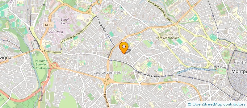 localisation de l'entreprise MADAME VERONIQUE BATAILLON à MONTPELLIER