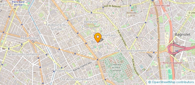 localisation de l'entreprise MADAME VERONIQUE BAUDOT  PARIS