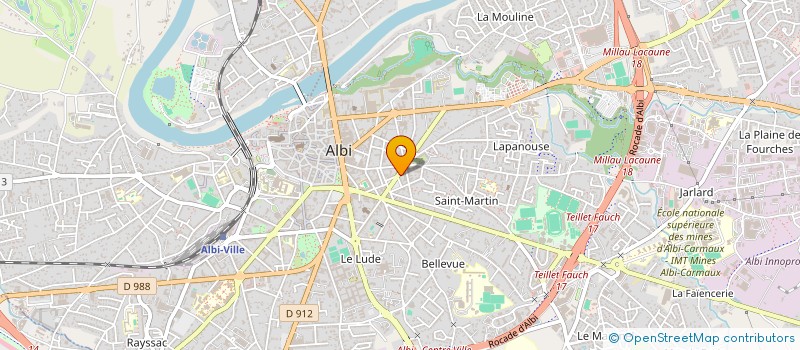 localisation de l'entreprise MADAME VERONIQUE BAUGUIL à ALBI
