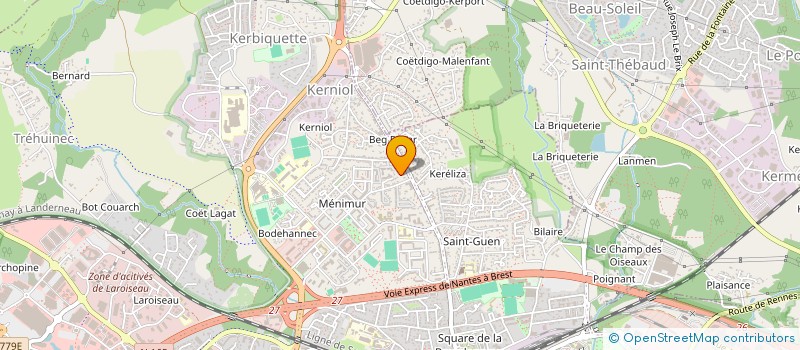 localisation de l'entreprise MADAME VERONIQUE BAUQUEL à VANNES