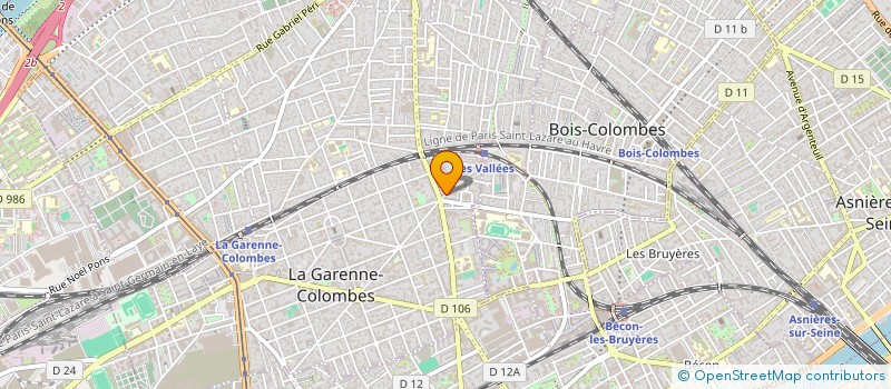 localisation de l'entreprise MADAME VERONIQUE BAVOUZET à LA GARENNE-COLOMBES