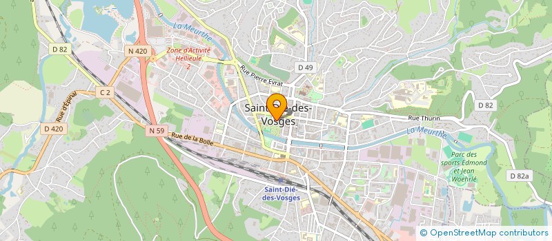 localisation de l'entreprise MADAME VERONIQUE BECHAIMONT  SAINT-DIE-DES-VOSGES