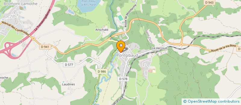 localisation de l'entreprise MADAME VERONIQUE BECOUZE  PONTGIBAUD