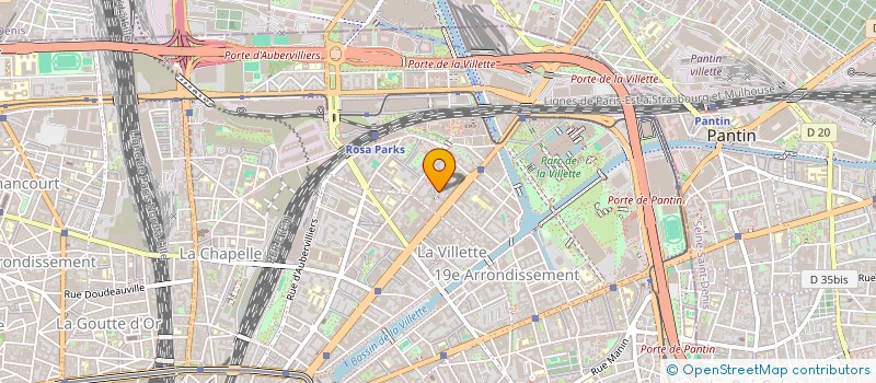 localisation de l'entreprise MADAME VERONIQUE BEDIN  PARIS