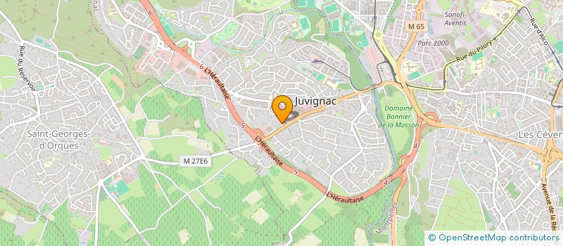 localisation de l'entreprise MADAME VERONIQUE BEGUET  JUVIGNAC