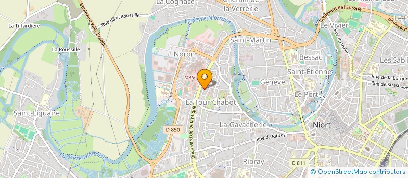 localisation de l'entreprise MADAME VERONIQUE BEGUIER à NIORT