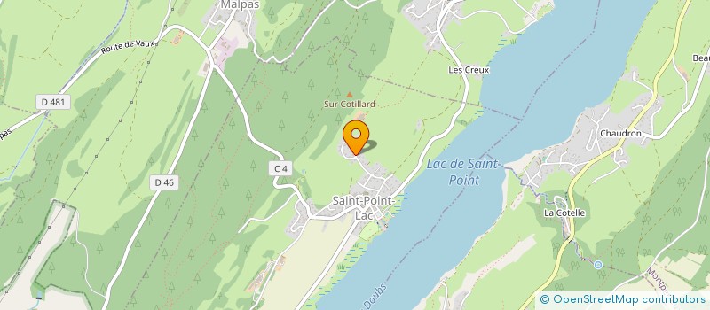 localisation de l'entreprise MADAME VERONIQUE BELIARD  SAINT-POINT-LAC