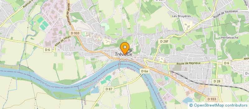 localisation de l'entreprise MADAME VERONIQUE BELIER  TREVOUX