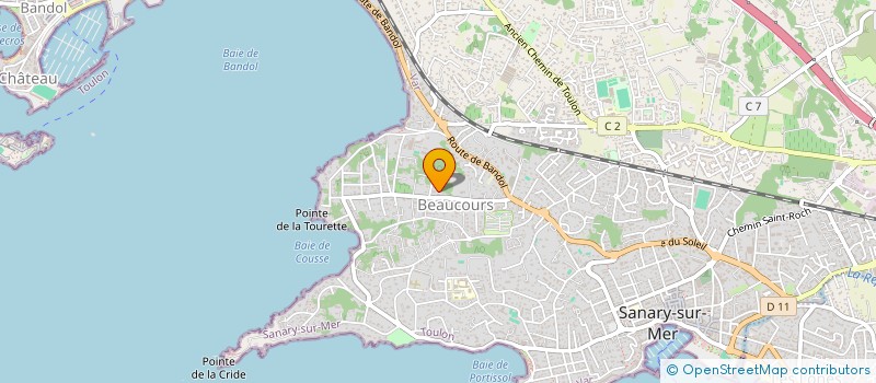 localisation de l'entreprise MADAME VERONIQUE BELLANGER à SANARY-SUR-MER