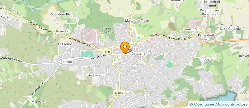 localisation de l'entreprise MADAME VERONIQUE BELLIER  CROZON