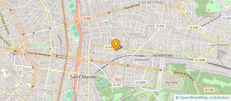 localisation de l'entreprise MADAME VERONIQUE BEN HAROUS  VINCENNES