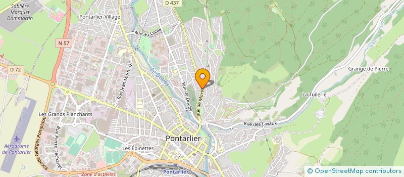 localisation de l'entreprise MADAME VERONIQUE BENASSI à PONTARLIER