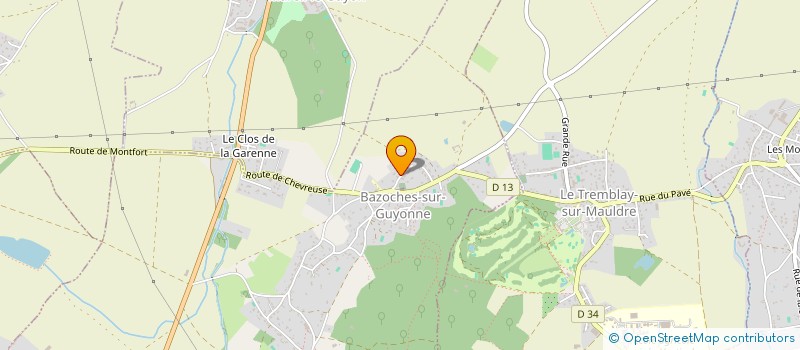 localisation de l'entreprise MADAME VERONIQUE BENOIST  BAZOCHES-SUR-GUYONNE