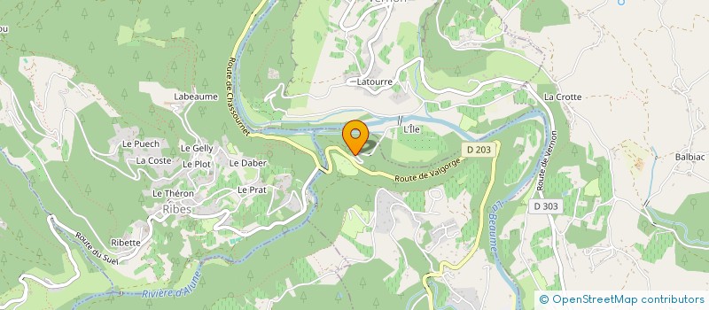 localisation de l'entreprise MADAME VERONIQUE BENOIT  JOYEUSE