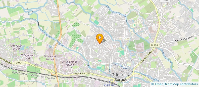 localisation de l'entreprise MADAME VERONIQUE BENOIT  L'ISLE-SUR-LA-SORGUE