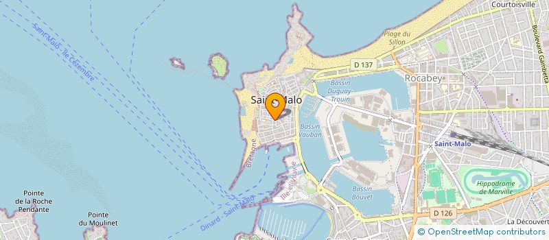 localisation de l'entreprise MADAME VERONIQUE BEQUIN à SAINT-MALO