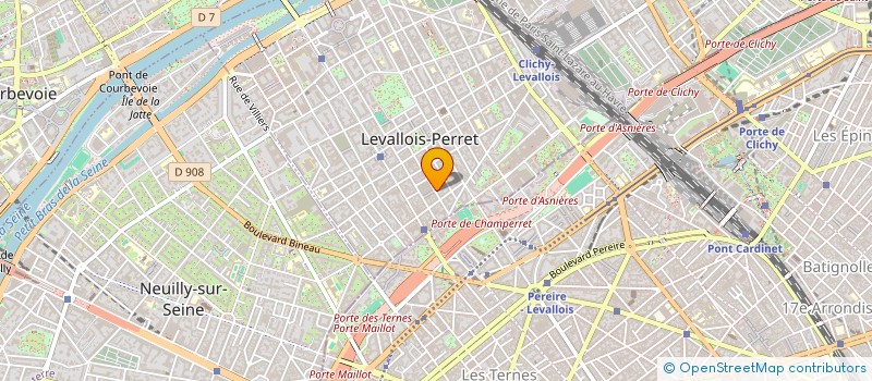 localisation de l'entreprise MADAME VERONIQUE BERARD à LEVALLOIS-PERRET