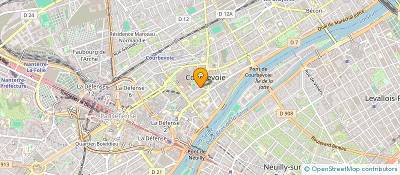 localisation de l'entreprise MADAME VERONIQUE BERDAH à COURBEVOIE