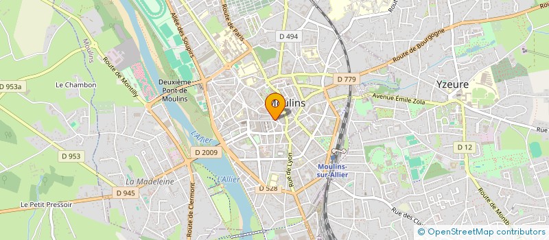 localisation de l'entreprise MADAME VERONIQUE BERGER  MOULINS