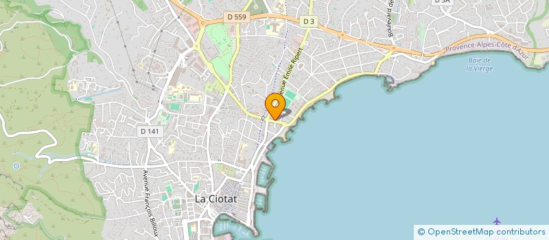 localisation de l'entreprise MADAME VERONIQUE BERGER à LA CIOTAT