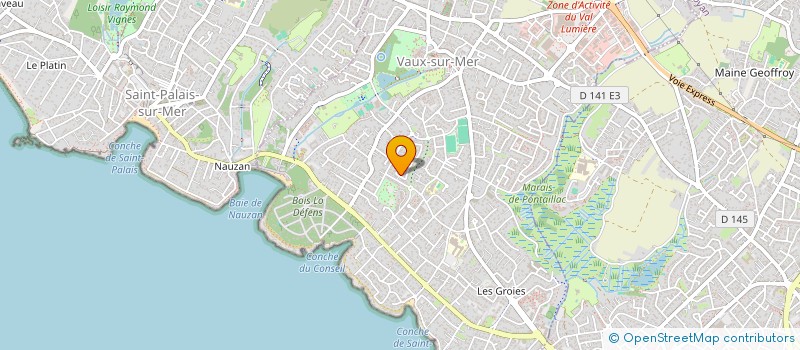 localisation de l'entreprise MADAME VERONIQUE BERGERON  VAUX-SUR-MER