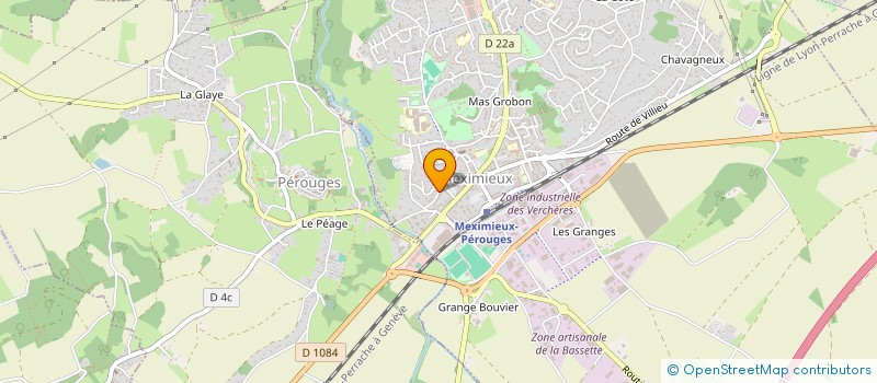 localisation de l'entreprise MADAME VERONIQUE BERNARD à MEXIMIEUX