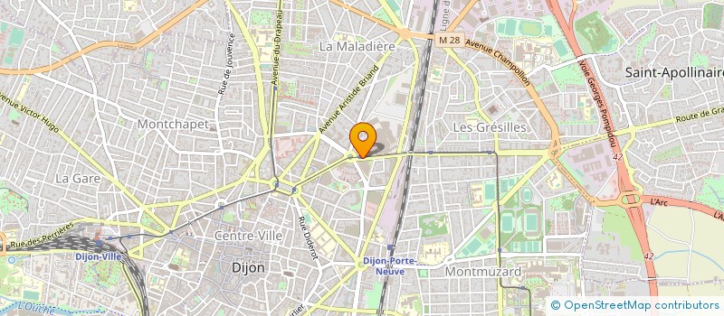 localisation de l'entreprise MADAME VERONIQUE BERNARD à DIJON