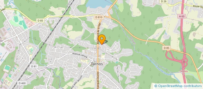 localisation de l'entreprise MADAME VERONIQUE BERNARD  TARNOS